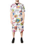 Dolce & Gabbana White Cartoon Print Cotton Men Pajama Set Sleepwear
